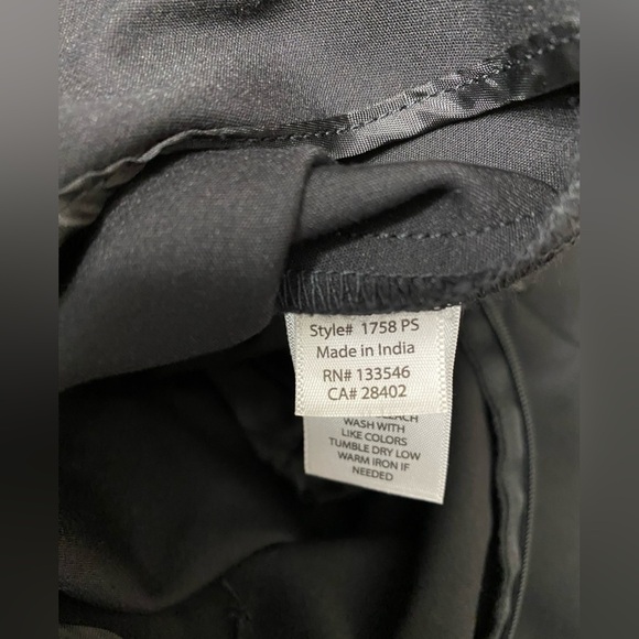 - Ecru Black Pants with Lace Hem size 6 - Picture 7 of 10